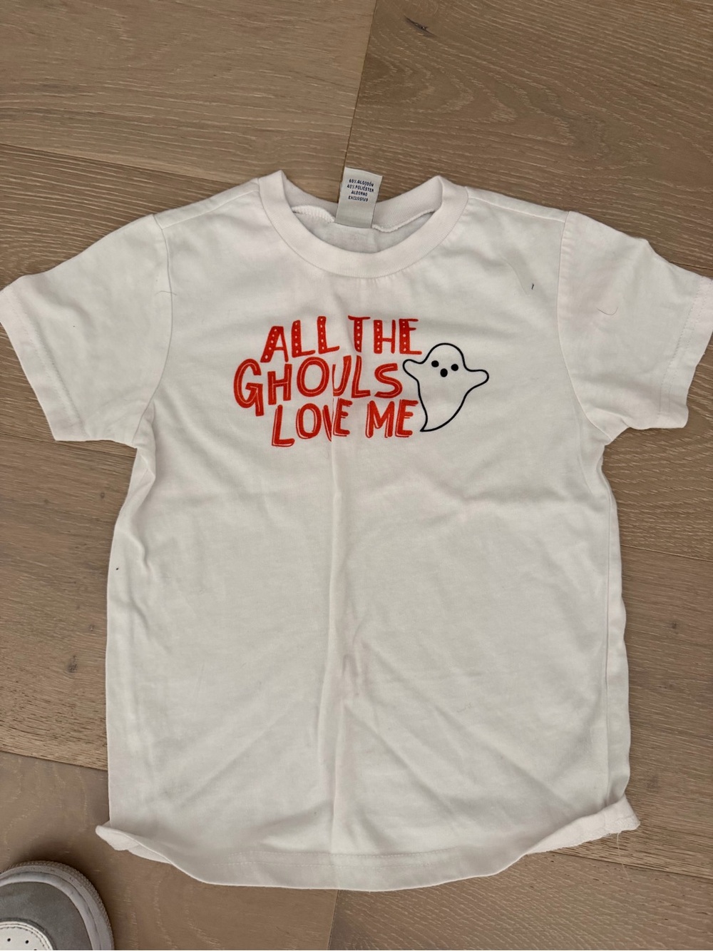 Kids' White 'All The Ghouls Love Me' Graphic Tee
